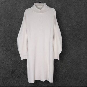 Ann Taylor vintage cream cashmere sweater dress